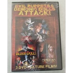 evil puppets & demonic dolls attack 3 dvd feature films new sealed